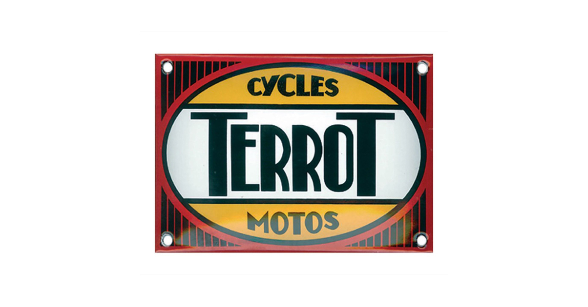 Ancienne Plaque De Cadre Terrot - Dijon - Vélo Et Moto - Fabrication Française